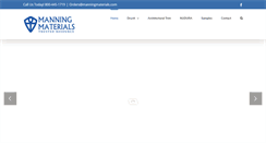 Desktop Screenshot of manningmaterials.com
