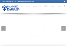 Tablet Screenshot of manningmaterials.com